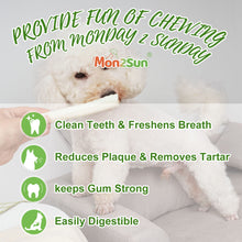 Load image into Gallery viewer, MON2SUN Dog Rawhide Rolls Twist Sticks Chew Treats Natural Flavor 6.5 Inch 40 Count for Puppy and Small Dogs