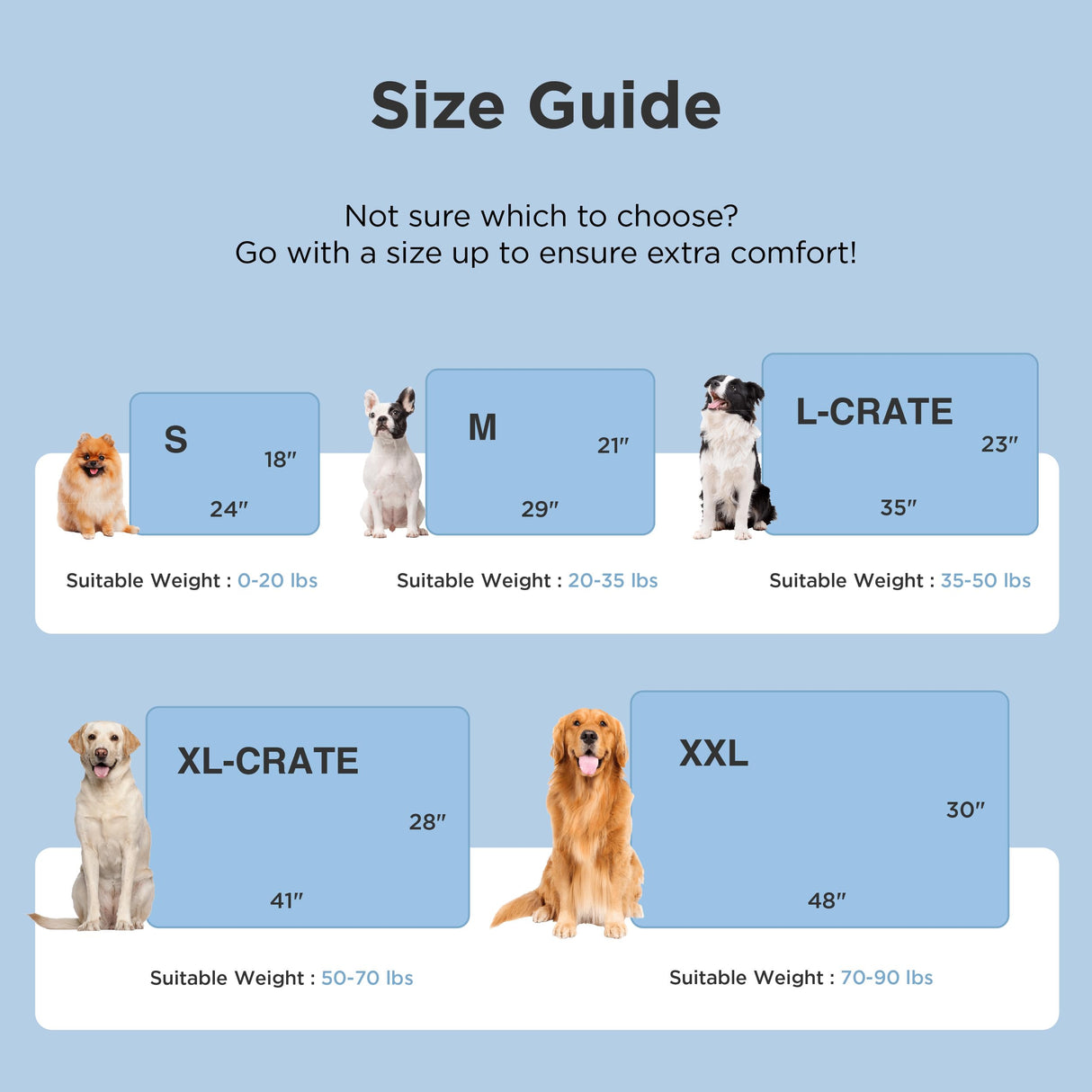 Bedsure Cooling Mat for Small Dogs - Q-Max>0.4 Thin Breathable Crate Pad Indoor for Puppy and Cat with Chill Cool Fiber and Non-Slip Bottom,Portable Washable Kennel Mat in Outdoor Summer, 24x18, Grey