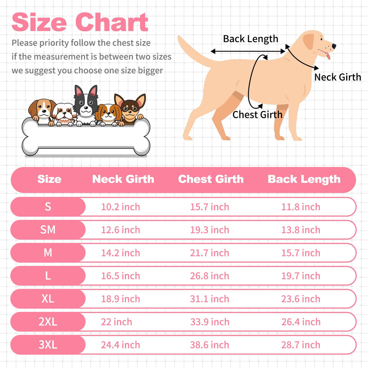 Lonepetu Dog Sweaters for Large Dogs Winter Clothes,Soft and Warm Girls Fleece Turtleneck Knitwear,Christmas and New Year Gift for Labrador,Golden Retriever,Doberman (Pink 2XL)