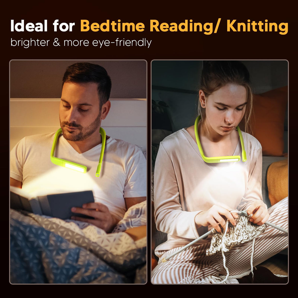 EastPin Neck Book Light for Reading at Night, Back to School Supplies Dorm Bed Lamp for College Students Teen Boys Girls Stocking Stuffers Christmas Birthday Gifts for Book Lovers Reading Accessories