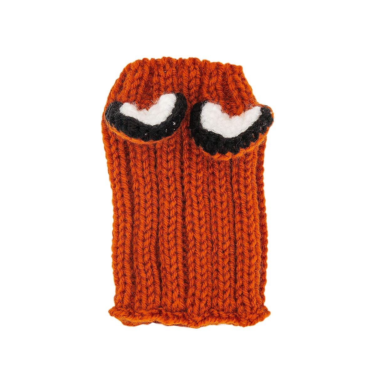 Zoo Snoods Fox Costume - Knit Dog Snood Ear Wrap for Pets, Warm Neck Cover for Halloween and Winter (Small)