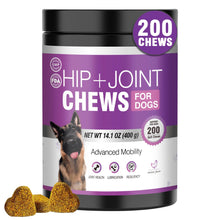 Load image into Gallery viewer, Glucosamine for Dogs 200pcs Joint Support Supplement Dog Hip and Joint Chondroitin Chews Treats with MSM Dog Joint Pain Relief Mobility Supplements Chicken Flavor Fit All Large Small Medium Breed