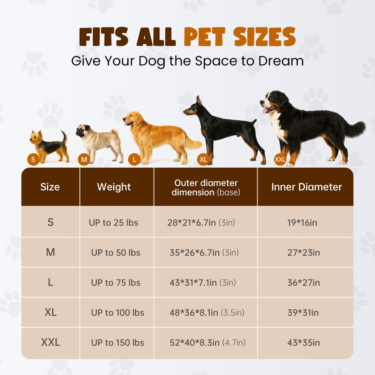 Miorun Orthopedic Dog Bed for Extra Large Dogs – 48"x36" XL Waterproof Memory Foam Pet Couch with Bolster Sides, Washable Removable Cover, Non-Slip Bottom, Joint Support Dog Sofa Bed for Large Breeds