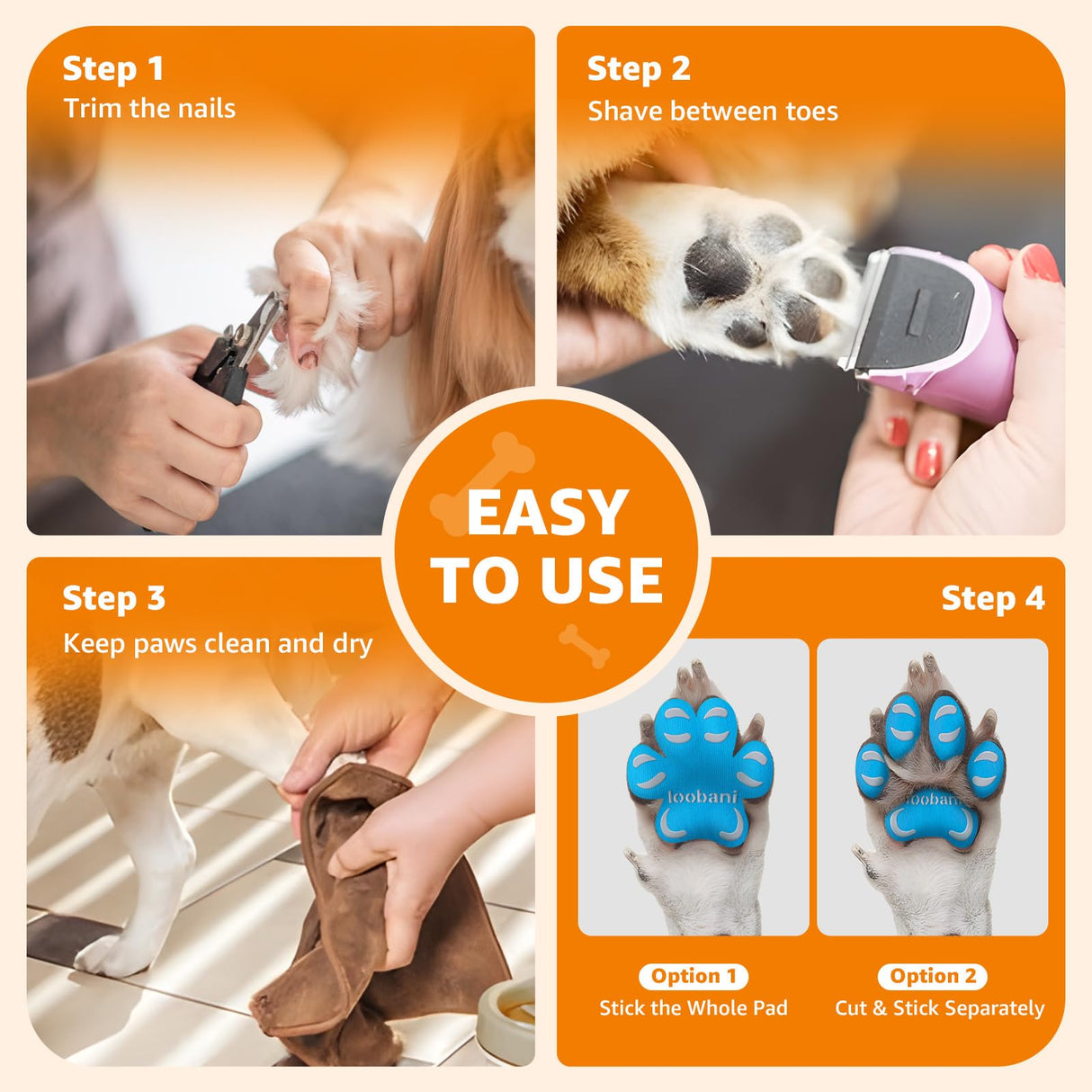Paw Pads for Dogs Traction - Anti-Slip Sticky Dog Paw Protector Pads for Senior Dogs, Non Slip Adhesive Dog Paw Pads Anti Slip for Slippery Hardwood Floors to Prevent Slipping While Walking Running