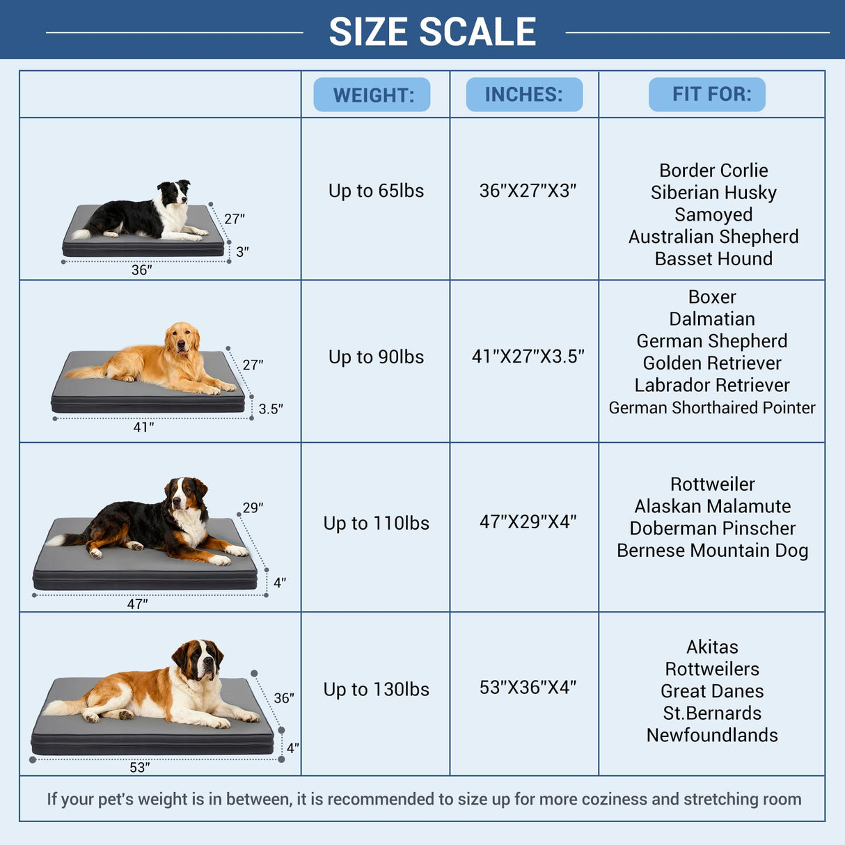 Vonabem Outdoor Waterproof Dog Bed Washable, XL Large Crate Pad 42 inch, Wipeable Leather Pet beds with Removable Cover, Foam Orthopedic Anti-Slip Kennel Pads Reversible, 41"x27" Grey