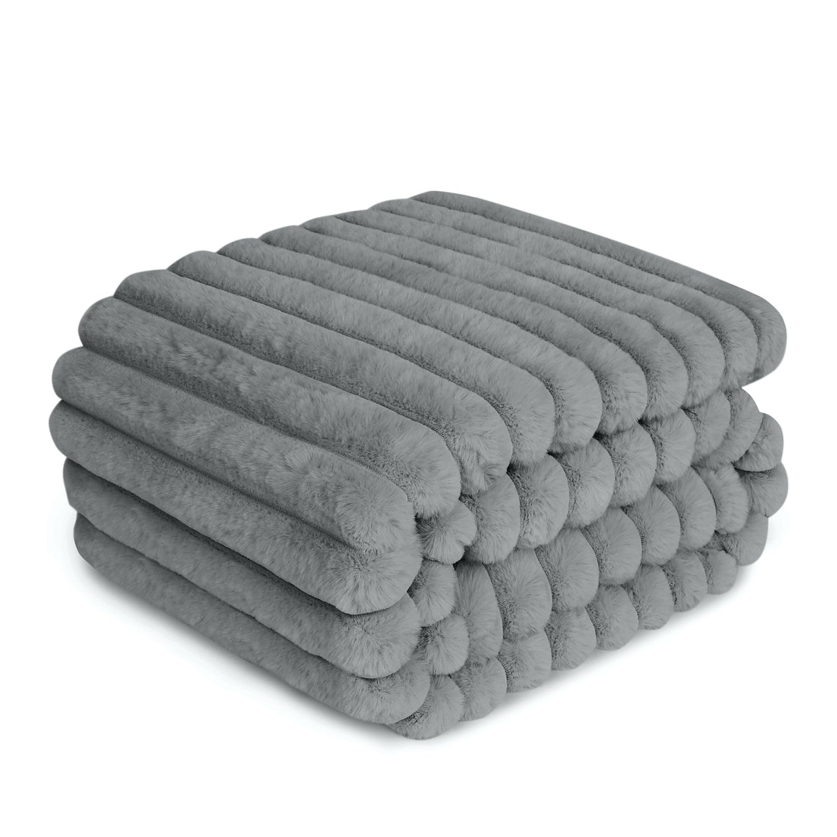 ZAKAPAWS Waterproof Dog Blanket for Bed, Luxury Plush Washable Large Dogs Blankets for Furniture Protection, Super Soft Calming Pet Blanket for Indoors (Grey, 30"x40")