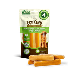Load image into Gallery viewer, EcoKind Premium Gold Yak Cheese Himalayan Dog Chews, Dog Treats Large Breed, All Natural, High Protein, for Aggressive Chewers, Large - 4 Chews (1 lb)