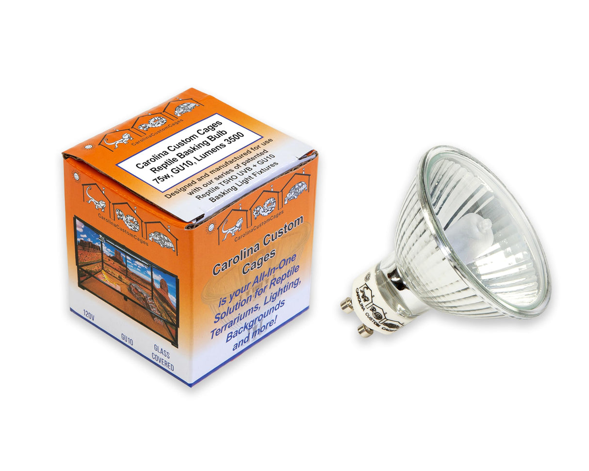 CAROLINACUSTOMCAGES 75w GU10 Reptile Basking Heat Lamp