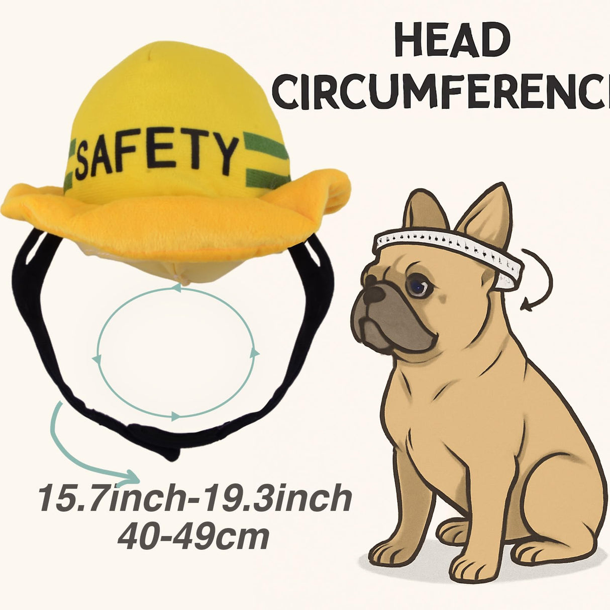 Dog Construction Costume for Medium Dog Helmet and Service Dog Vest Cute Outdoor Workers hat for pet Halloween Architect ostume