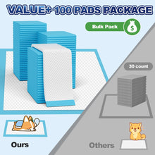 Load image into Gallery viewer, Puppy Pads XL 100 Count, Dog Pee Pads Extra Large, 34"x28" Pee Pads for Dogs, X-Large Disposable Dog Training Pads Super Absorbent&Leak-Proof, Quick-Dry Potty Piddle Pads for Doggy, Cats, Pet Supplies