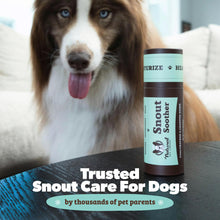Load image into Gallery viewer, Natural Dog Company Snout Soother Balm – Dog Nose Balm for Dry Cracked Snouts, Moisturizing Winter Nose Care with Coconut Oil & Shea Butter, Lick Safe Dog Snout Balm for All Breeds, 2 oz Stick