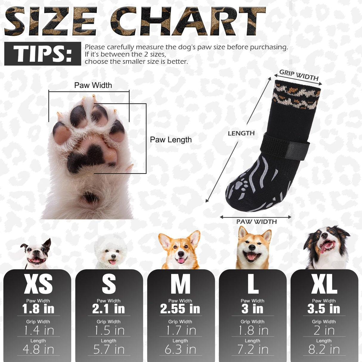 EXPAWLORER Dog Socks for Hot Pavement to Prevent Licking Paws, Anti Slip Doggie Grippy Booties Shoes for Hardwood Floors, Boots & Paw Protectors for Small Medium Large Senior Dogs Black XL