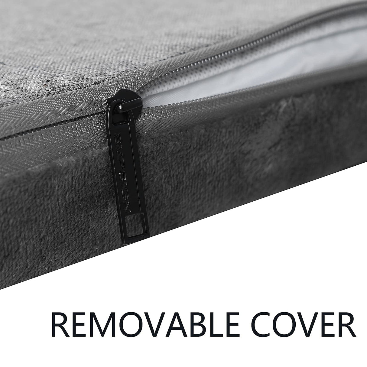 EMPSIGN Stylish Dog Bed Mat Dog Crate Pad Mattress Reversible (Cool & Warm), Water Proof Linings, Removable Machine Washable Cover, Firm Support Small to XX Large Dogs, Grey,XL(41''''*28''''*3'''')