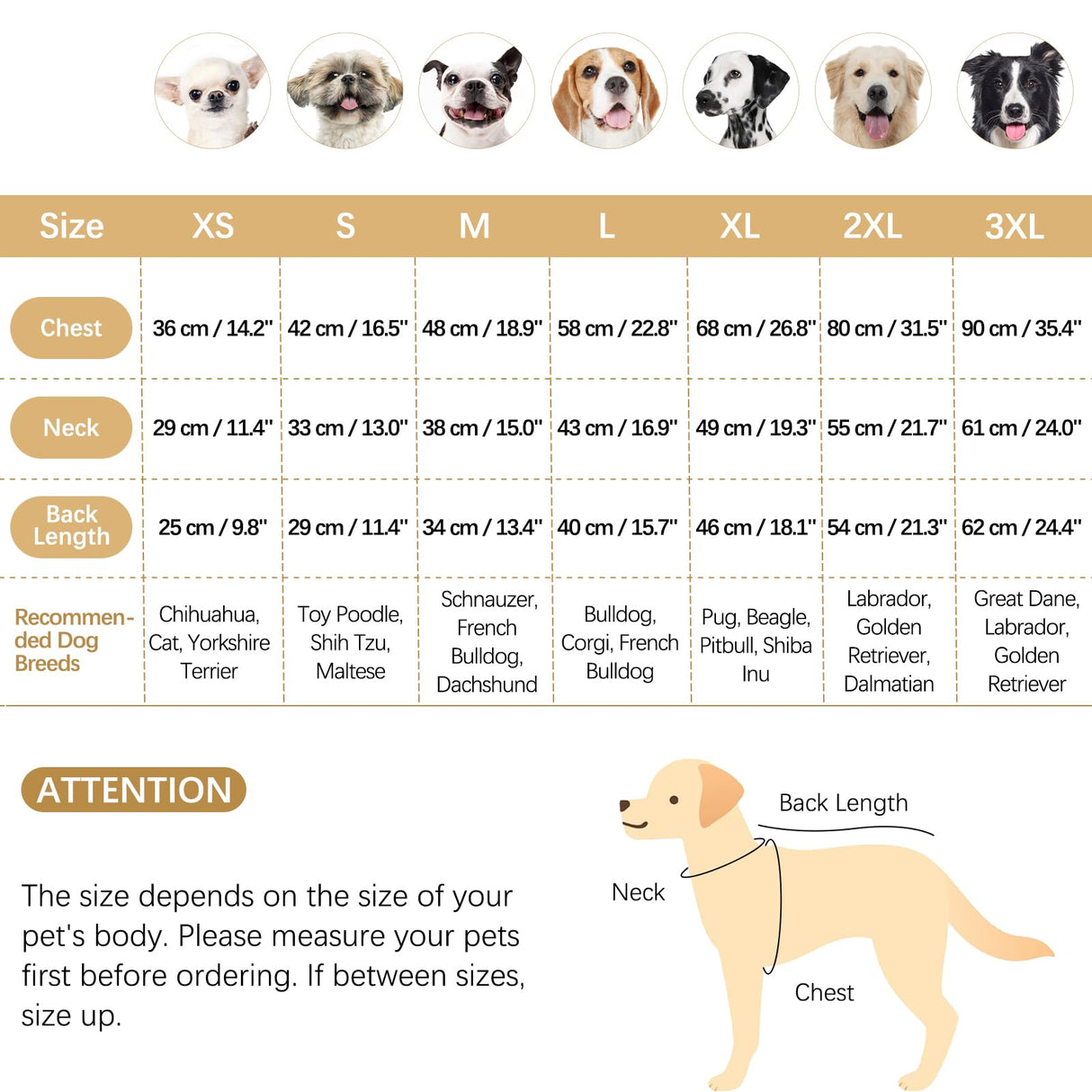 BRKURLEG Dog Sweater, Turtleneck Thick Dogs Sweatshirts Fleece Sweater, Dog Winter Coat for Small Medium Large Dogs, Pet Warm Sweaters with Zipper, Pullover Jacket with Sleeve (Light Coffee, XXL)
