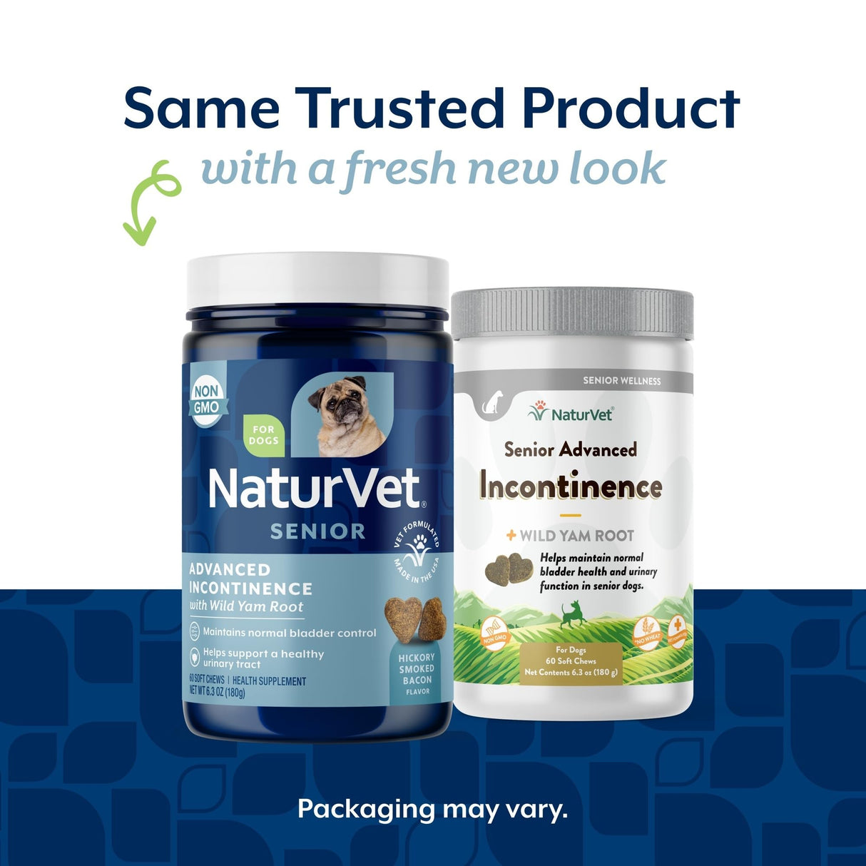 NaturVet Senior Advanced Incontinence Dog Supplement – Helps Support Dog’s Bladder Control, Normal Urination – Includes Synergistic Blend of Botanicals – 60 Ct. Soft Chews