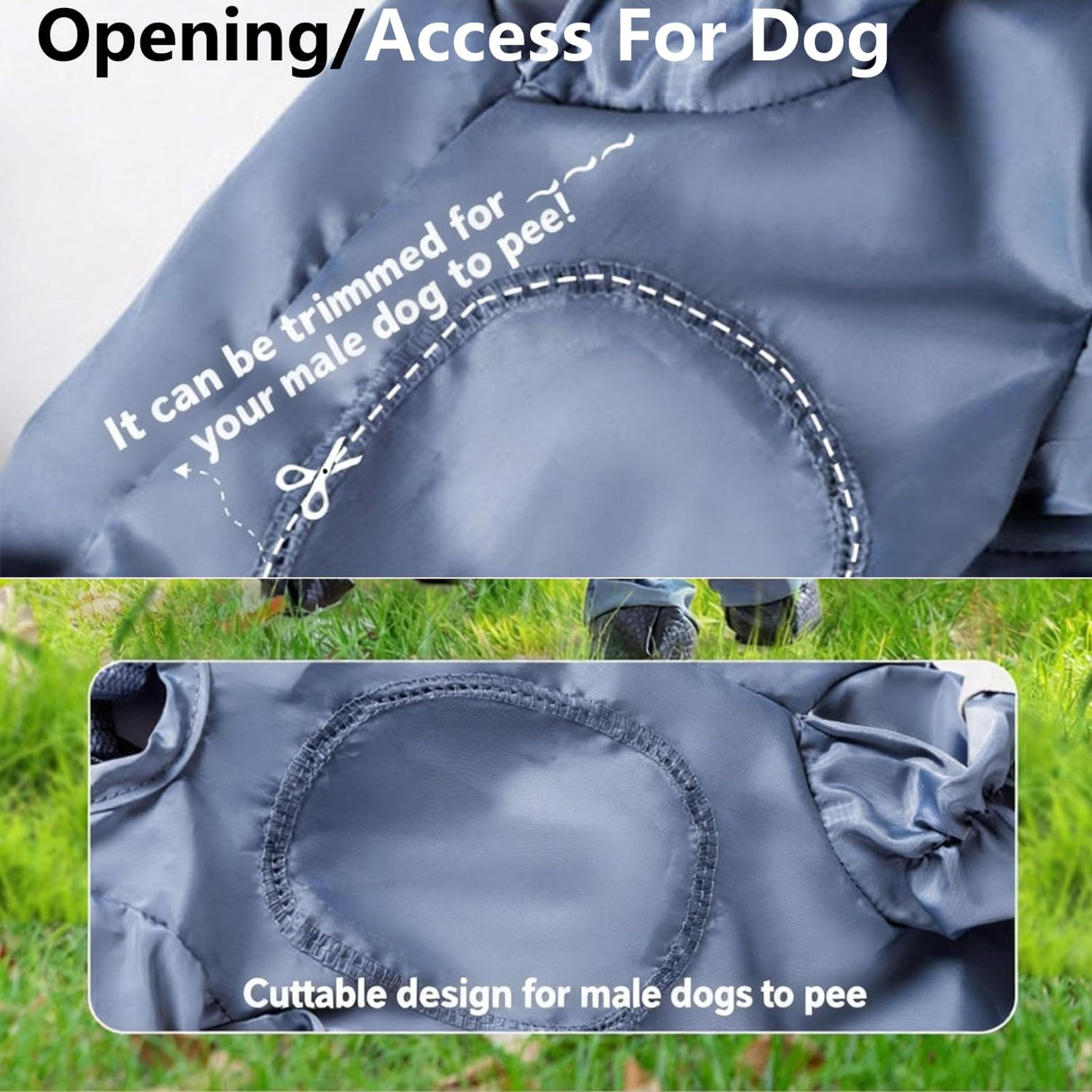Mxinron Dog Rain Boots, Waterproof Dog Rain Shoes for All Weather, Anti Dirt Pants with Shoes, Adjustable Suspender Pants for Outdoor Walking & Paw Protectors