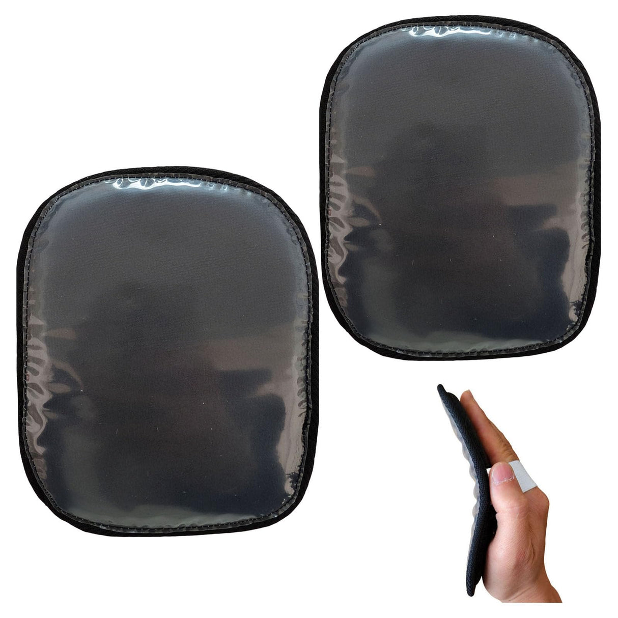 2PCS Laydown 360 Waves Training Pad,Helps Train Your Hair To Laydown to your desired wave Pattern,Wave brush for men(Black(2pcs))