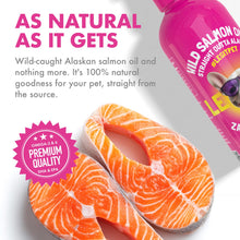 Load image into Gallery viewer, Wild Alaskan Salmon Oil for Dogs & Cats - Pure Fish Omega 3 6 9 Liquid EPA DHA Fatty Acids - Skin & Coat Supplement - Supports Joint Function, Brain, Eye, Immune & Heart Health - Made in USA 32 oz