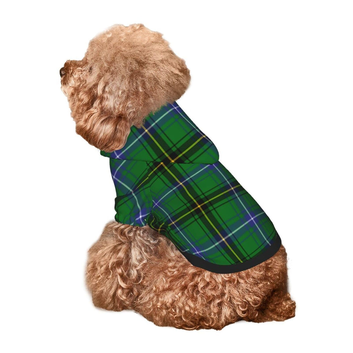 Scottish Clan Henderson Tartan Plaid Dog Hoodie Breathable Stretchy Sweatshirts with Hat Warm Dog Clothes for Small Medium Large Dogs X-Small
