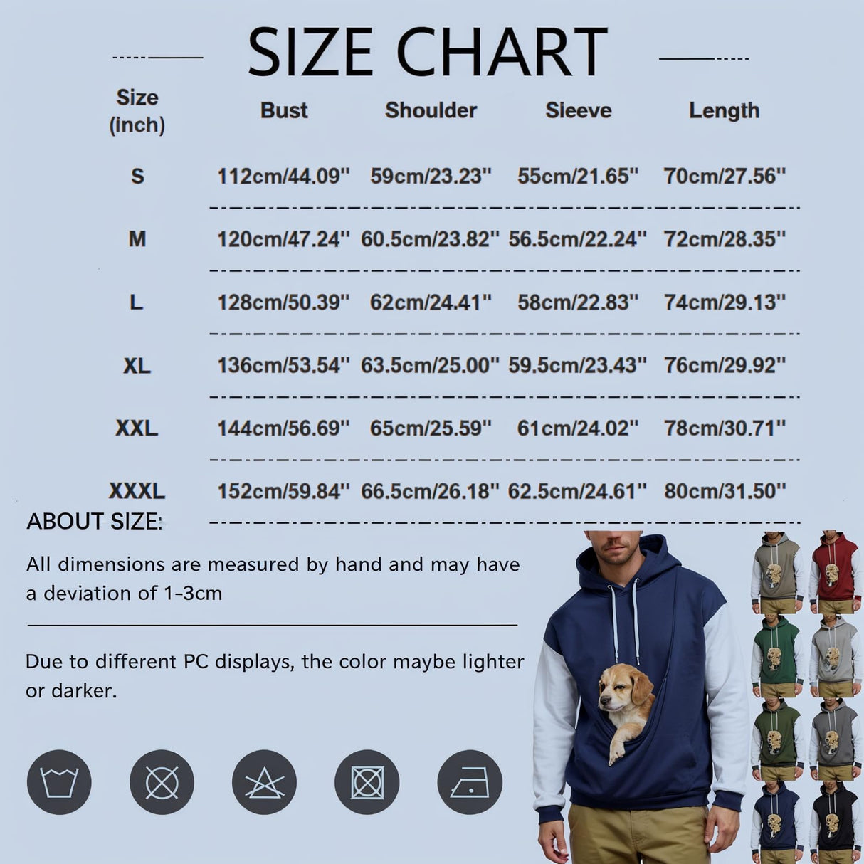 Dog Pounch Hoodie for Men Oversized Pet Carrier Kangaroo Pocket Sweatshirt Cat Pounch Warm Hoodie Animal Holder Tops Big and Tall Dog Cat Carrier Sweatshirt Fall Winter Fleece Pullover Hoodies Men