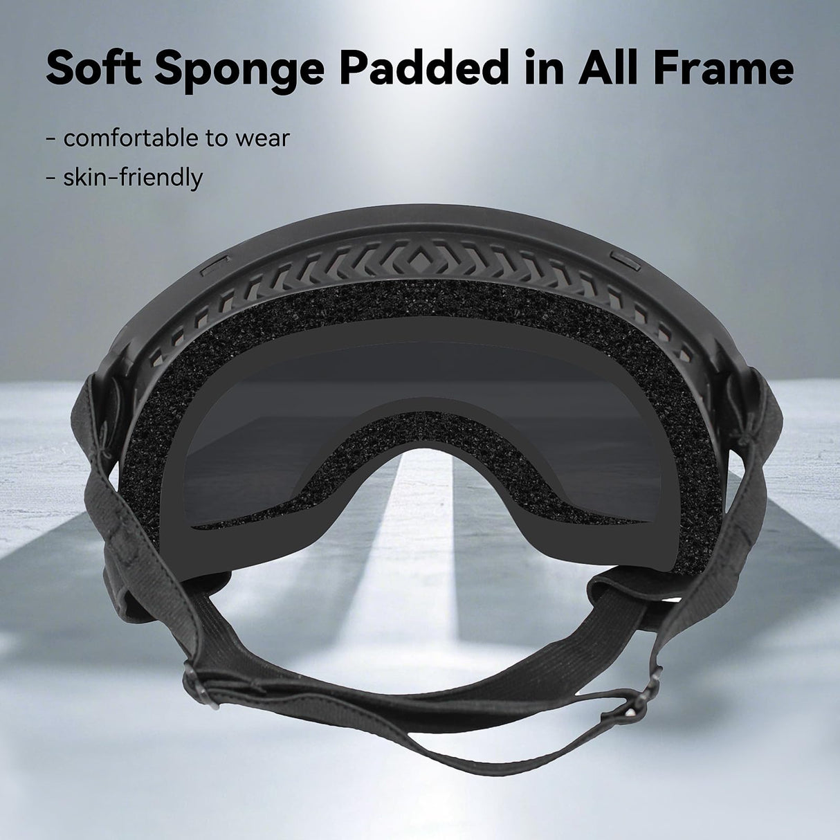 NAMSAN Dog Goggles for Large Dogs, Wide Eyecup & Soft Frame, Anti-UV Sunglasses for Dogs Medium to Large Breed, Driving Dog Eye Protection, Windproof Dustproof, Adjustable, Reflect Silver Lens