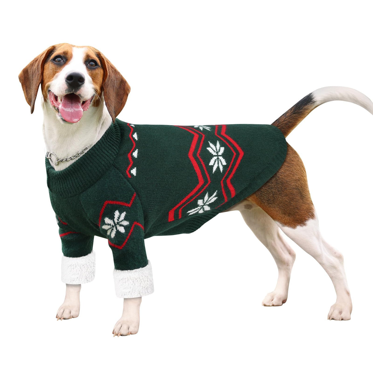 WINGOIN Dog Sweater for Extra Large Dogs, Xlage Size Dog Christmas Sweaters, Male Female Knit Dogs Turtleneck Pullover with Leash Hole, Pet Warm Winter Clothes for Girl Boy Corgi, Beagle (XL)