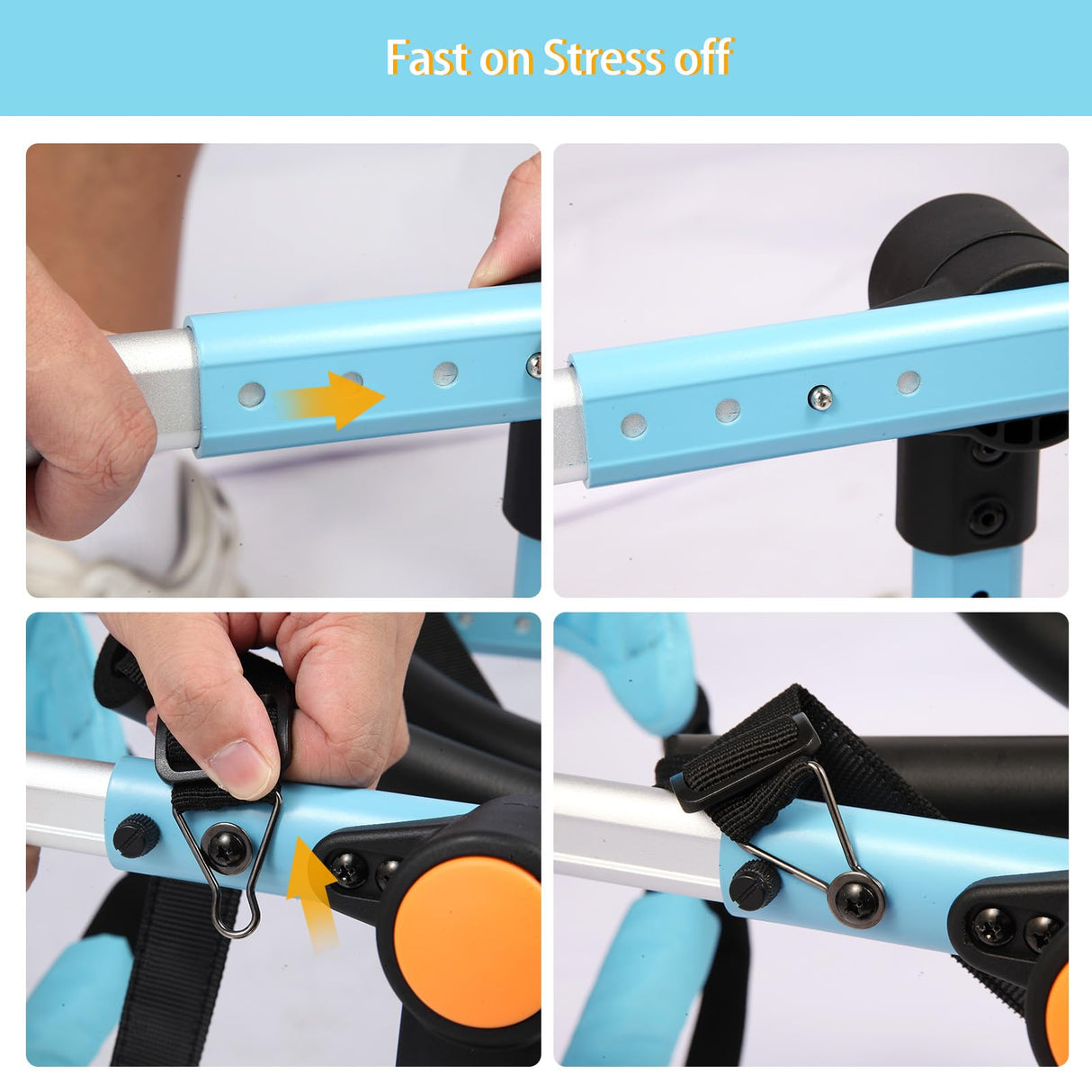 TailWaggers Medium Dog Wheelchair for Back Legs | Adjustable Mobility Aid | All-Terrain Wheels| for Pets That fit a Border Collie,Golden Retriever Dog's Size