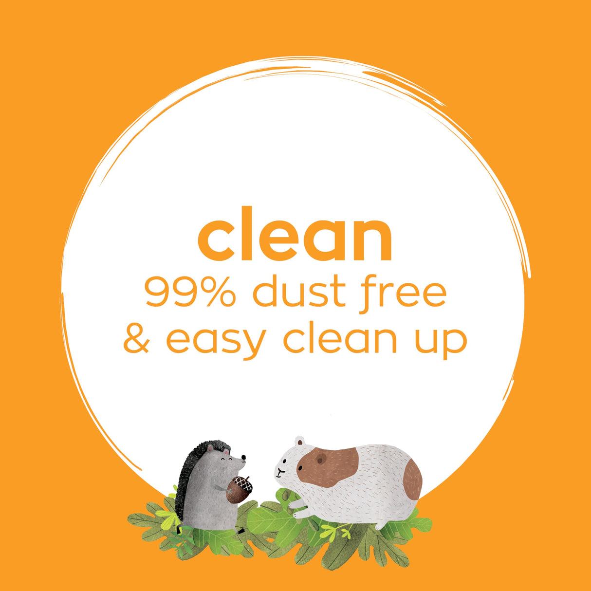 CritterCare Natural Paper Small Pet Animal Bedding - Odor Control, Unscented, 99% Dust Free, Super Absorbent, Natural, 60L, Great for Rabbits, Guinea Pigs, Hamsters, Gerbils, Mice, Rats