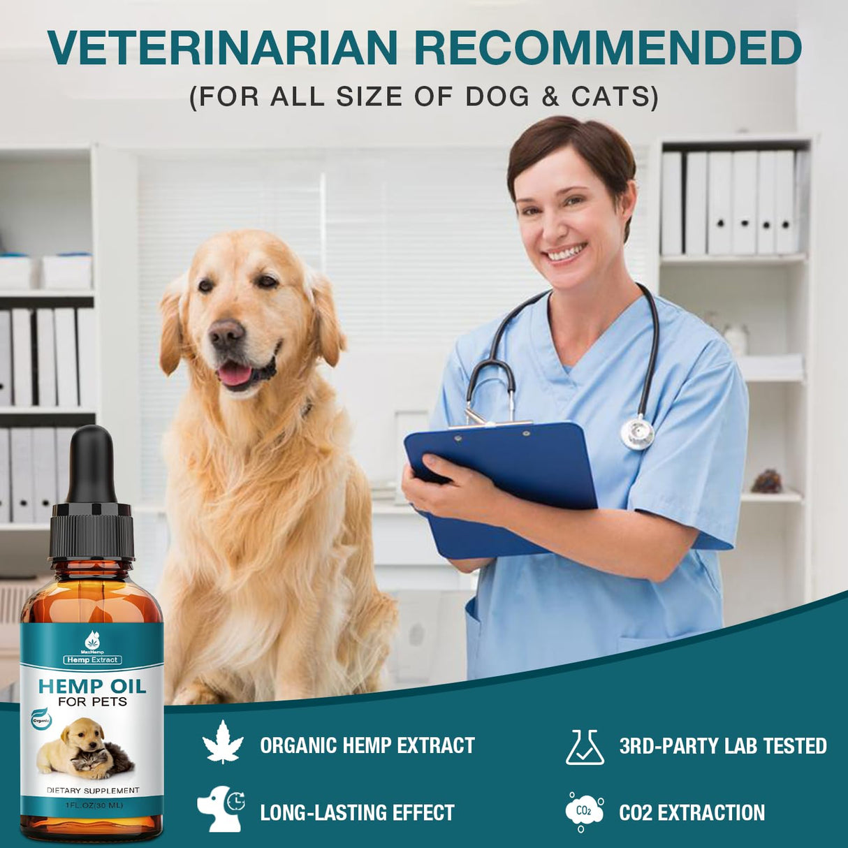 Pet Неmр Oil for Dogs and Cats - 2 Packs Organic Oil for Anxiеty Strеss Pαin Holistic Inflammation Rеlief - Pet Неmр Drops for Joint Hip Arthritis, Calming Drop - Organic Pets Treats