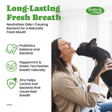 Load image into Gallery viewer, Dog Teeth Cleaning Powder, Dog Dental Powder and Cats Breath Freshener, Plaque Off Pet Tooth Cleaning lab co, Bad Breath & Tartar Remover for Dogs, Dog Teeth Cleaning with Enzymes- 60-Day Supply -Mint