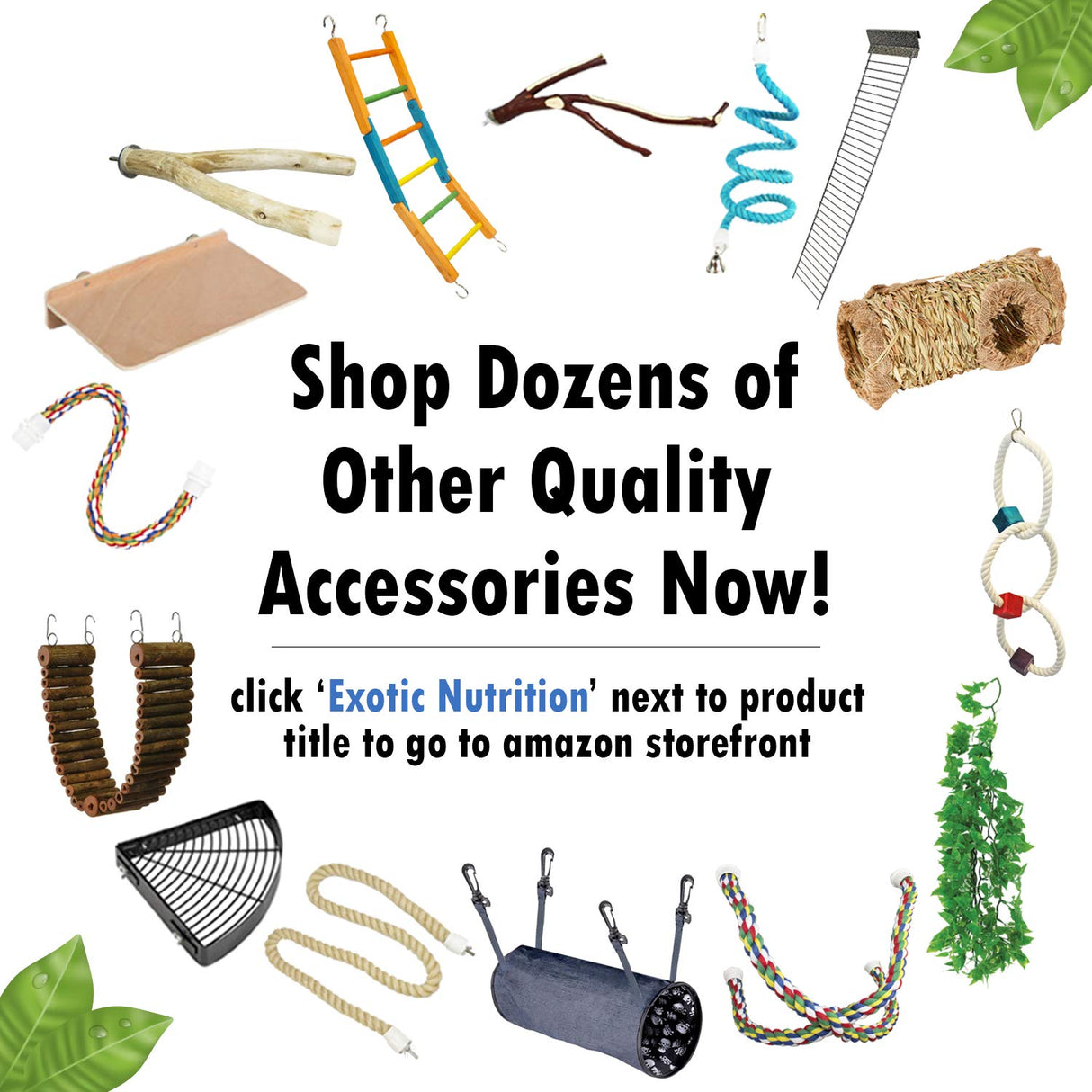 42 Inch Natural Rope (Regular) - Flexible Bendable Climbing Rope Perch Cage Accessory Toy - Sugar Gliders, Squirrels, Degus, Marmosets, Monkeys, Parrots, Birds, Rats & Other Small Pets