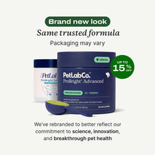 Load image into Gallery viewer, PetLab Co. ProBright Advanced Dental Powder - Dog Breath Freshener - Teeth Cleaning Made Easy – Targets Tartar & Bad Breath - Packaging May Vary - Formulated for Medium Size Dogs