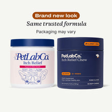 Load image into Gallery viewer, PetLab Co. Itch Relief Chews - Support for Dry, Occasionally Itchy Skin & Coats - Formulated with Turmeric, Omega 3 & 6, Honey - Packaging May Vary