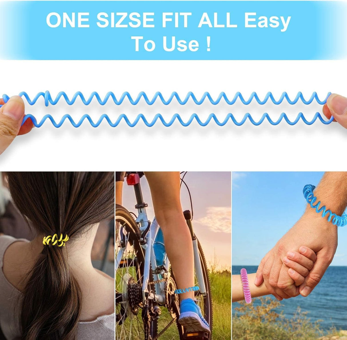 BuggyBands 25 Pack Mosquito Repellent Bracelets for Adults & Kids, DEET-Free Bands, Individually Wrapped Repellent Wristbands