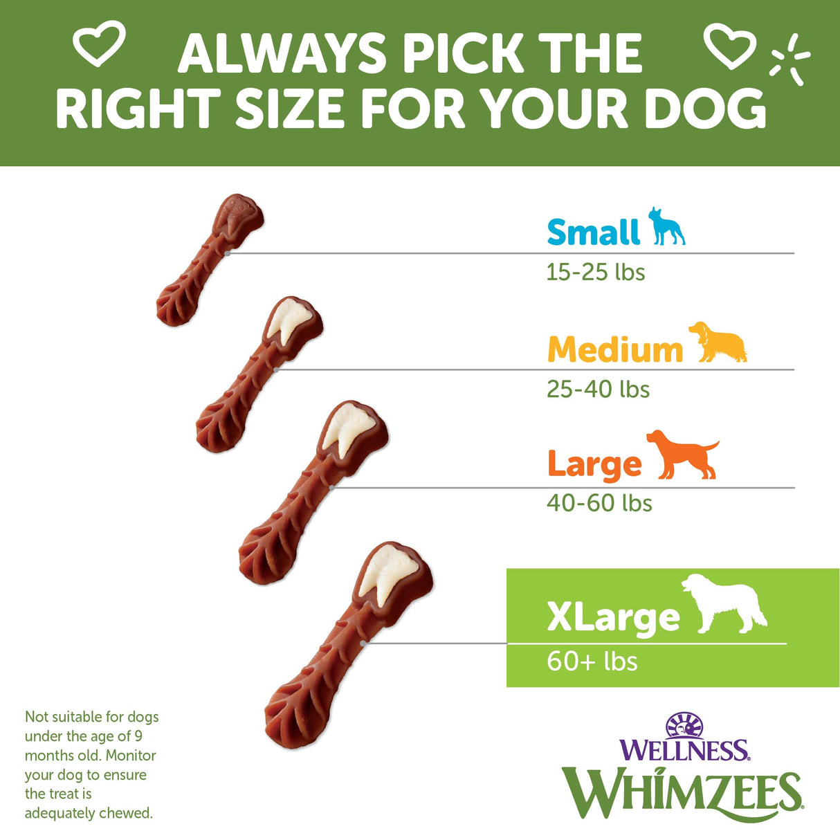 Wellness WHIMZEES Value Box Dog Dental Treats, X-Large Size, (15 Count)