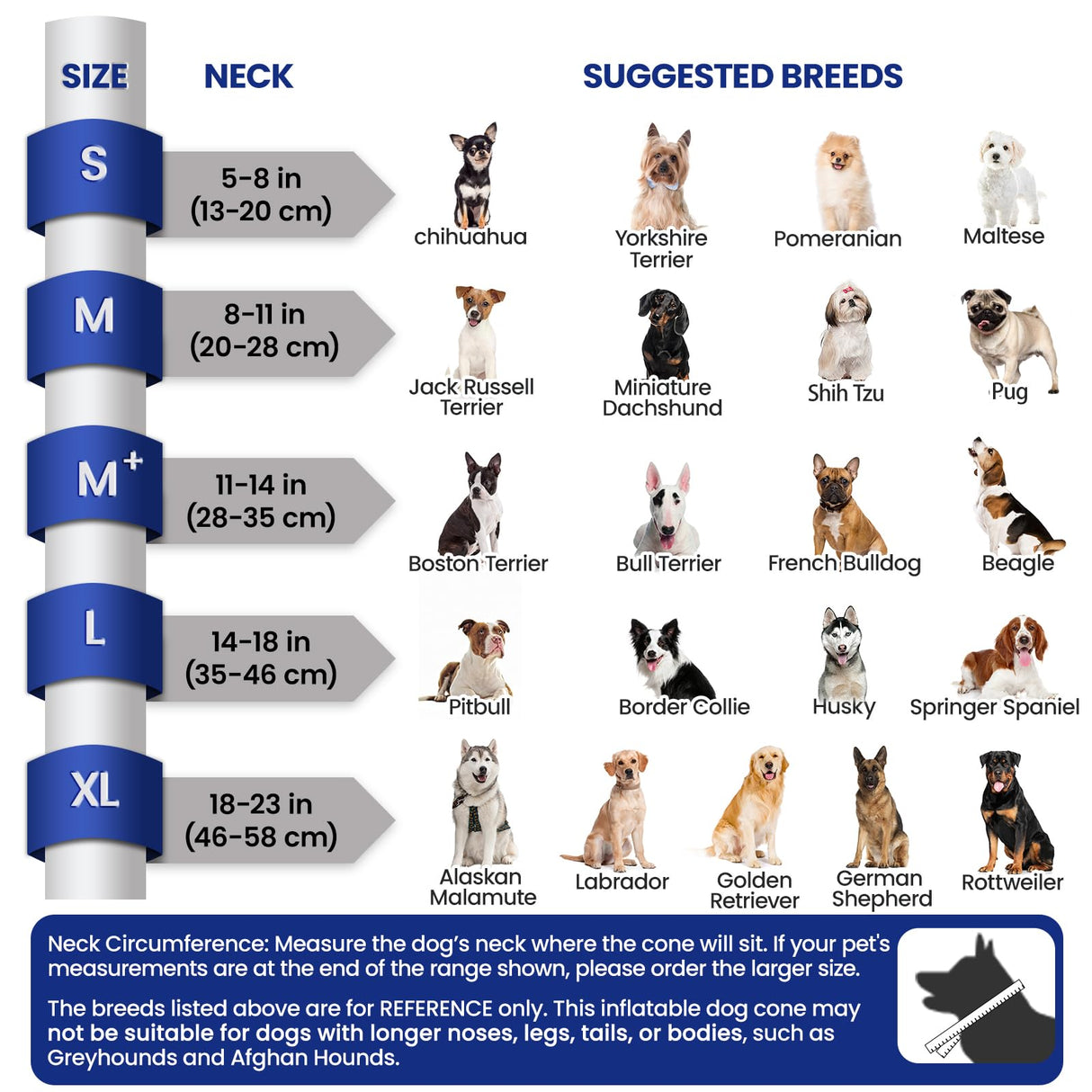 BARKLESS Dog Cone, Inflatable Dog Cone After Surgery for Large Breeds, Soft Surgery Collar with Enhanced Anti-Licking Guard Shield for Pets, Patented Protective Donut Collar