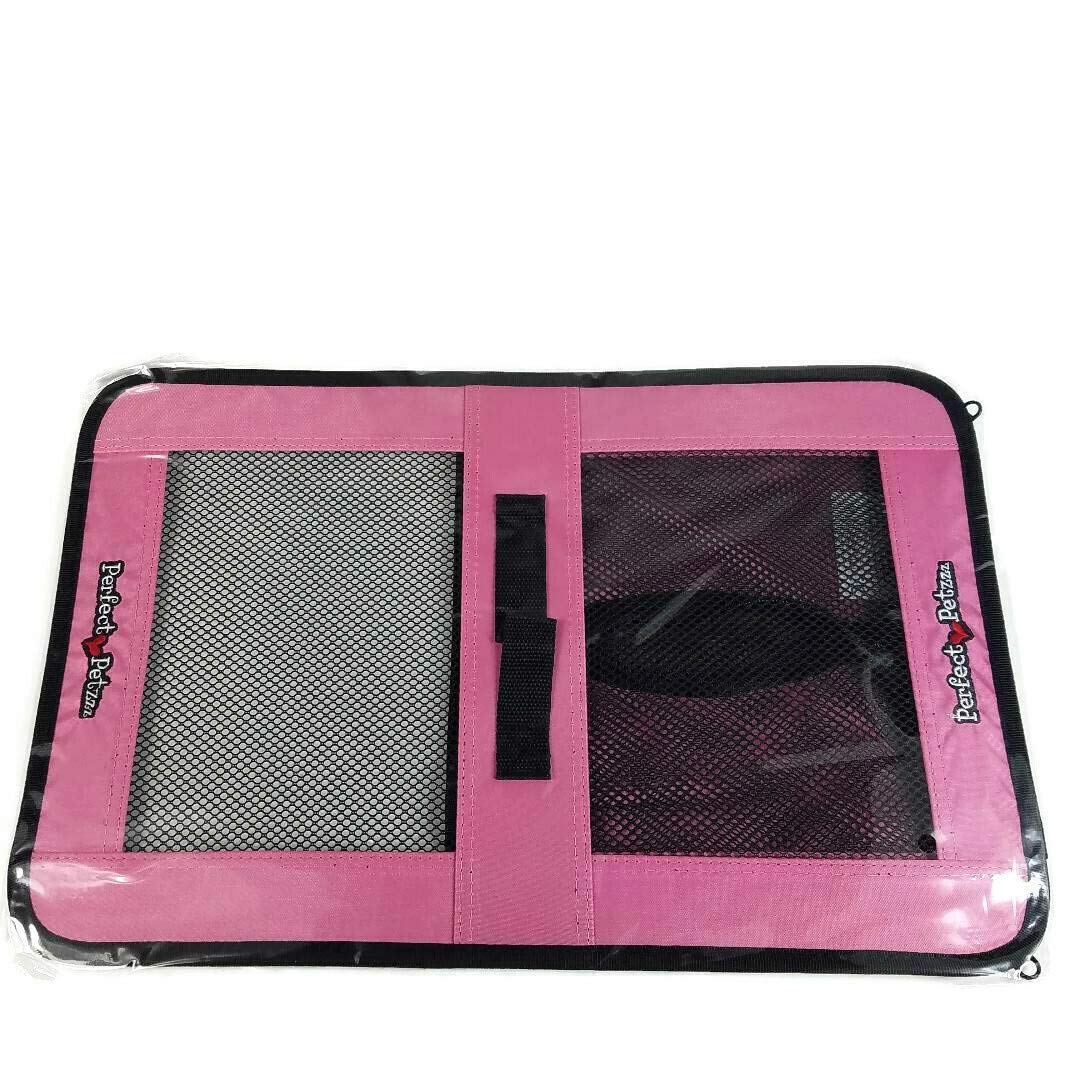 Perfect Petzzz Tote for Lifelike Stuffed Interactive Pet Dogs and Cats, Nylon and Mesh Toy Carrier for Pet Animals, Zippered Carrying Case Accessory (Pink)