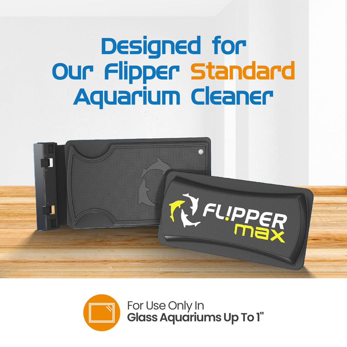 Flipper Max Aquarium Algae Remover for Fish Tank Cleaner Replacement Blades, Pack of 2 - Glass Scraper Blades for Cleaning Kits - Water Cleaning Accessory