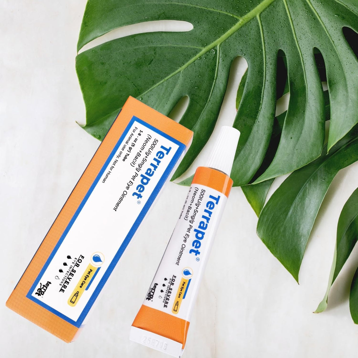 TERRAPET Pet Eye Cream Health for Dogs, Cats, Cattle, Sheep, Horse, Bird 1/8 oz / 5 gr, 1 Tube Gentle Daily Eye Care, Easy Topical Application