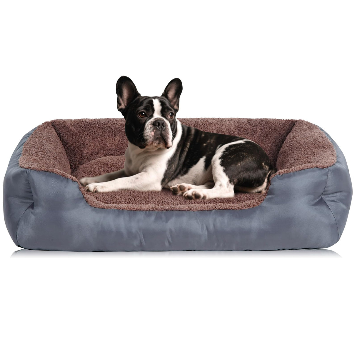 Small Dog Bed, Soft Breathable Dog Bed Machine Washable, Pet Bed with Anti-Slip Bottom
