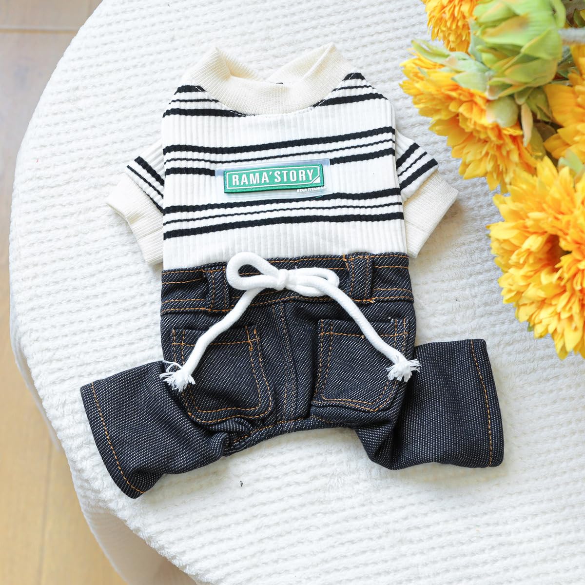 Dog Winter Clothes Pet Stylish Overalls for Small Medium Dogs Cute Puppy Jumpsuit Classic Small Dogs Boy Girl Clothes Comfortable Breathable Dog Bib Overalls Chihuahua Yorkies One Piece Outfits