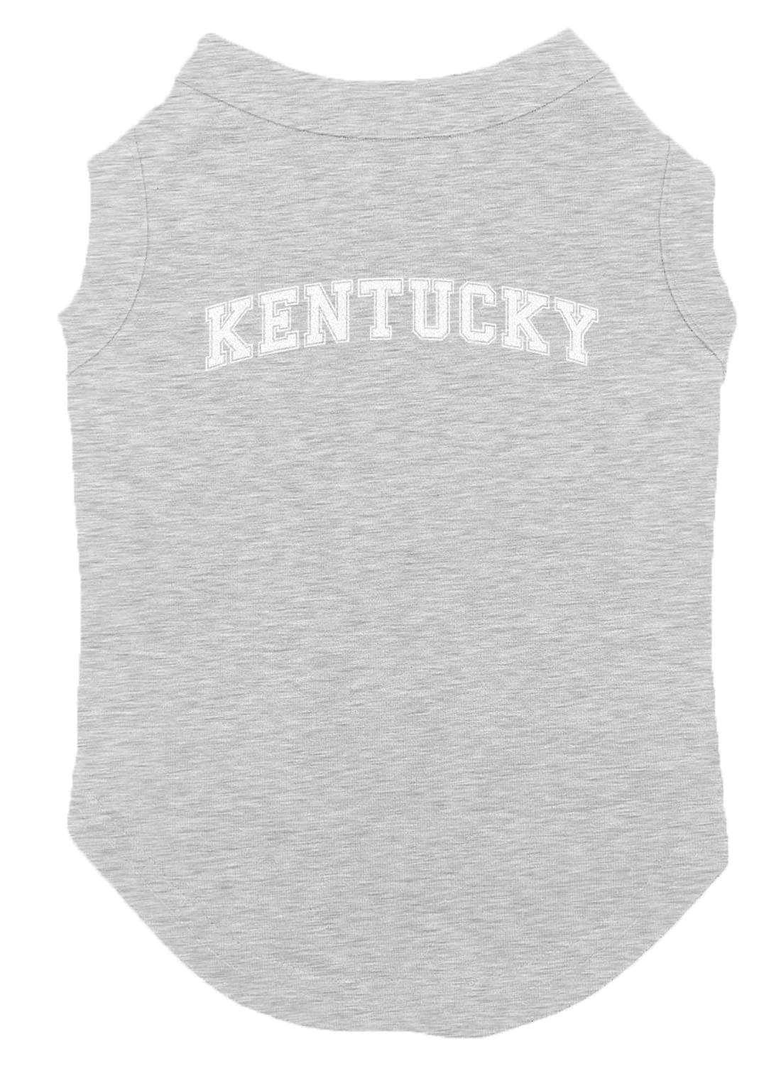 Kentucky - State University Sports Dog Shirt (Light Gray, Medium)