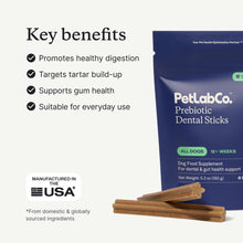 Load image into Gallery viewer, PetLab Co. Dental Sticks – Dog Dental Chews -Target Plaque & Tartar Build-Up at The Source - Designed to Maintain Your Dog’s Oral Health, Keep Breath Fresh and Provide Digestive Help (24 Sticks)