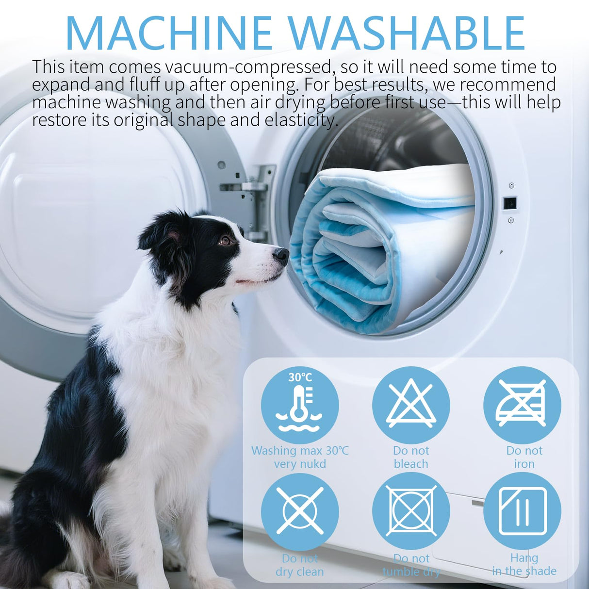 BECEMURU Dog Cooling Mat in Summer & Plush Warm Blanket in Winter, 2-Sided Reversible Dog Pad, 36"x23" Thickened Pet Bed for Crate, Kennel, Sofa - Machine Washable, Non-Gel, Durable