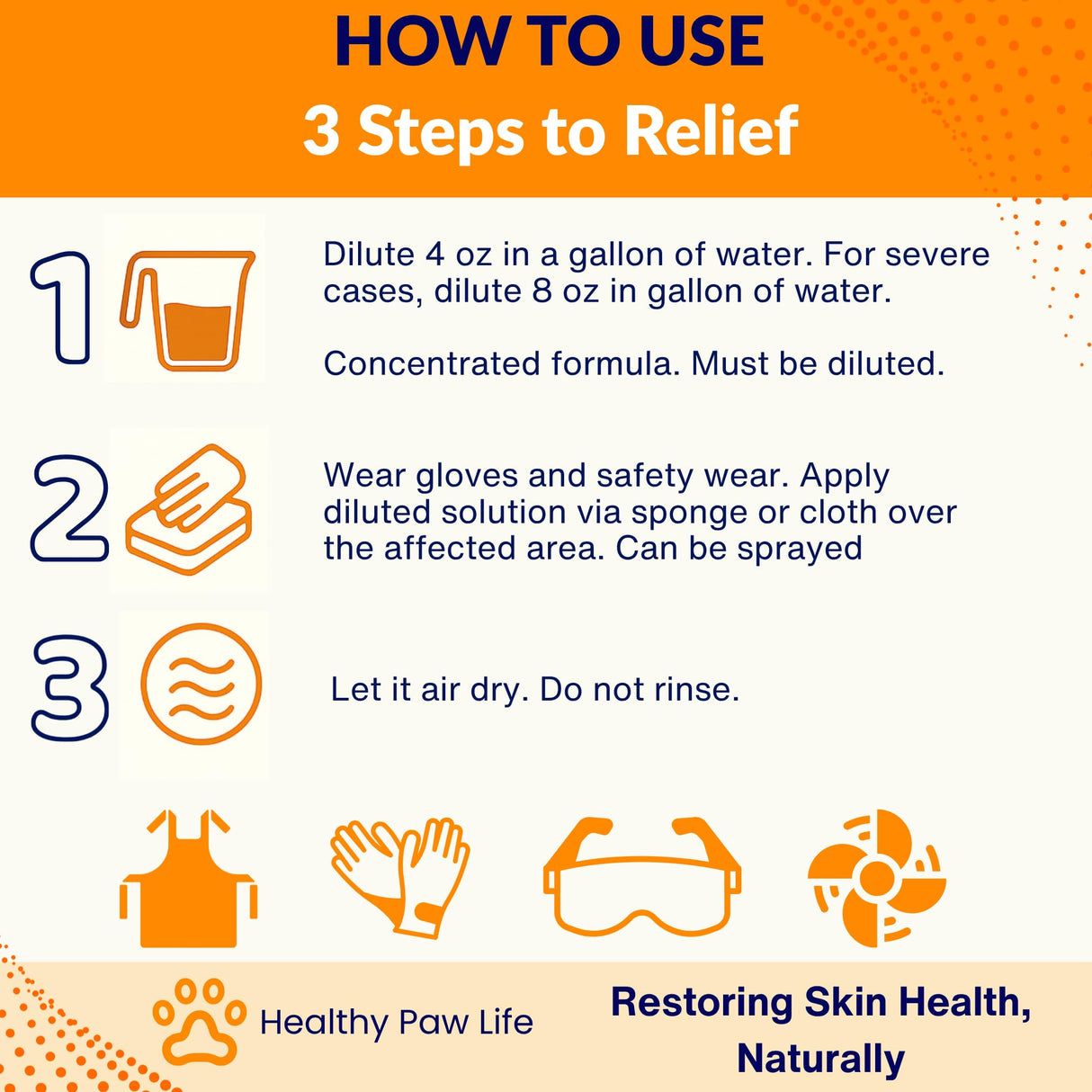 Healthy Paw Life - Lime Sulfur Dip - Pet Care for Itchy and Dry Skin - Xtra Strength Formula - Safe Solution for Dog, Cat, Puppy, Kitten, Horse (1 Gallon)
