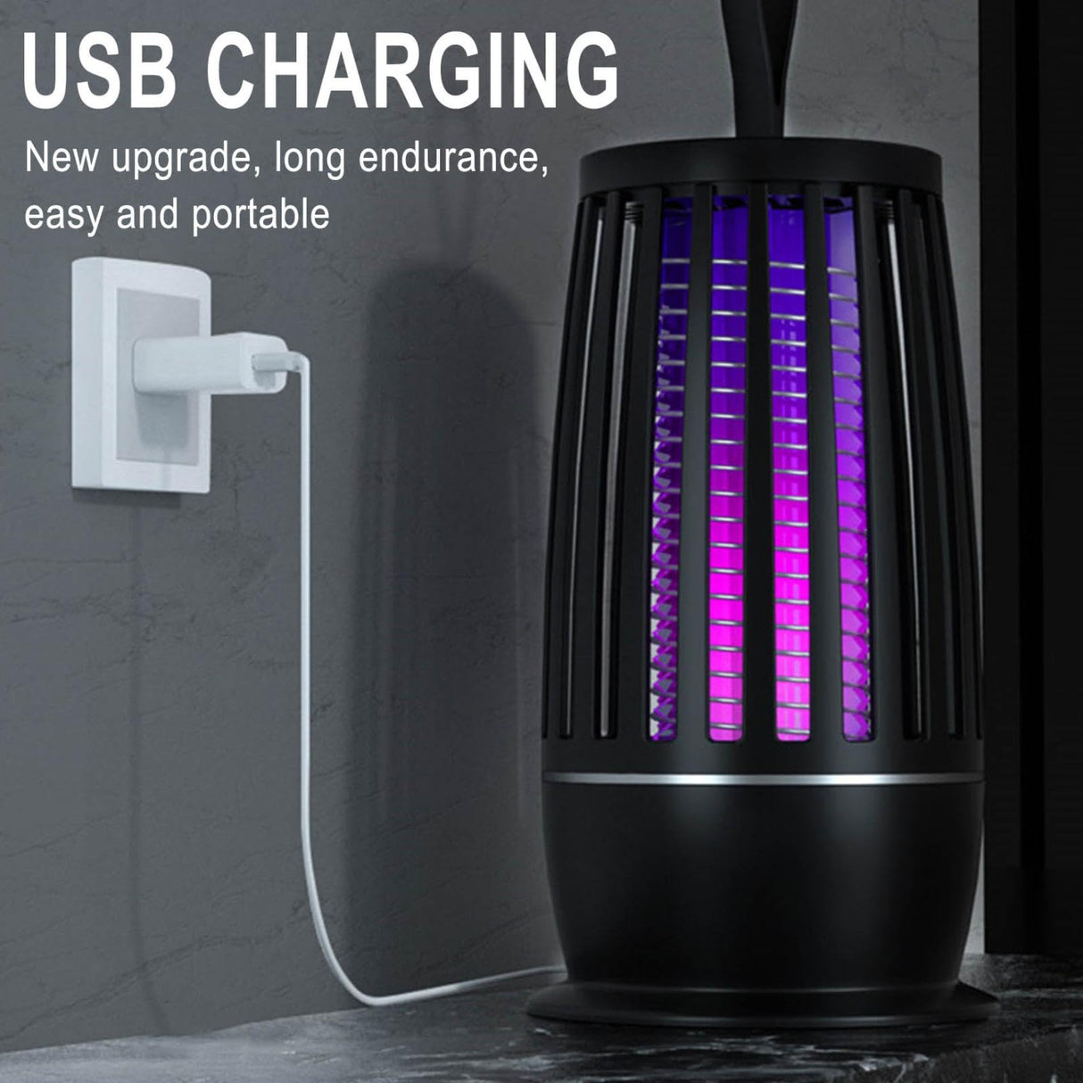 CSEONE Electric ๐ฉ๐๐ ๐๐๐๐๐๐ for Indoor & Outdoor - Rechargeable ๐ด๐๐๐๐๐๐๐ & ๐ญ๐๐ ๐ฒ๐๐๐๐๐, Portable Quiet USB LED Light ๐ป๐๐๐ for Home Office #2024 New Upgrade (Black)