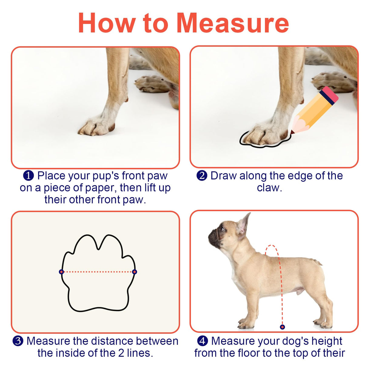 SeranPup M Orange Stay-On Suspender Dog Boots | Anti-Slip Waterproof | Adjustable Dog Shoes Paw Protector for Medium Dogs Outdoor Walking Hiking