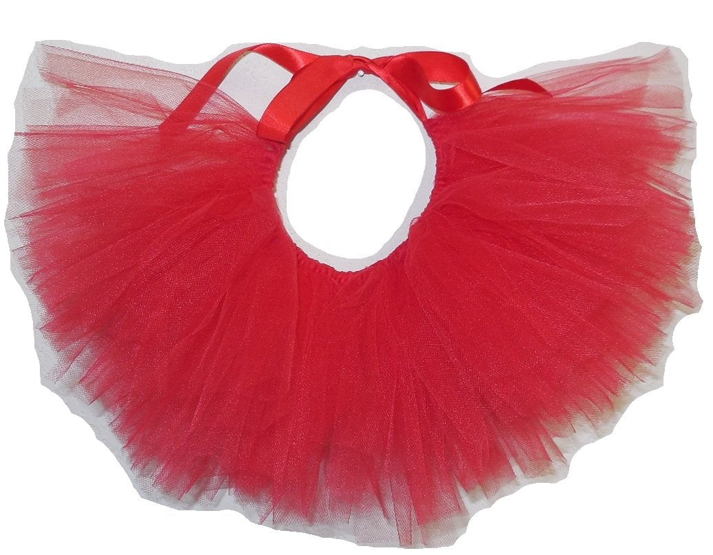 Pawpatu Handcrafted in USA Red Tulle Tutu for Extra Large Dogs
