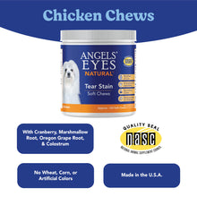 Load image into Gallery viewer, Angels’ Eyes Natural Tear Stain Supplement Chews for Dogs, Prevent Stained Fur, with Oregon Grape Root, Marshmallow Root, Colostrum, No Wheat or Corn, 120ct Chicken