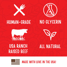 Load image into Gallery viewer, Full Moon All Natural Human Grade Dog Treats, Essential Beef Savory Sticks, 22 Ounce, 1.375 Pound (Pack of 1)